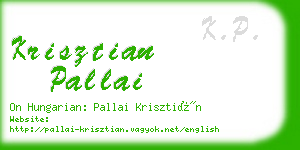 krisztian pallai business card